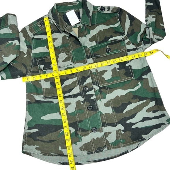 J.Crew camo green utility shacket size M - Picture 7 of 11
